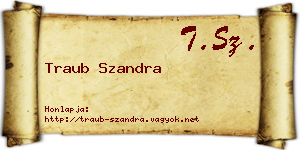 Traub Szandra névjegykártya
